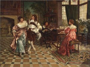 A Courtly Waltz by Henry Gillard Glindoni