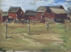 Barn Scene by Henry Glintenkamp