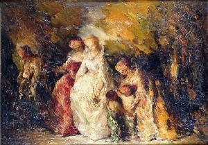 Femmes Et Enfants Dans Un Parc by Charles Glize