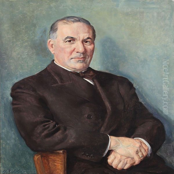 Portrait Of A Gentelman In A Brown Jacket - view 1