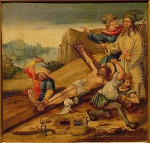Christ Nailed To The Cross by Nikolaus I Glockendon