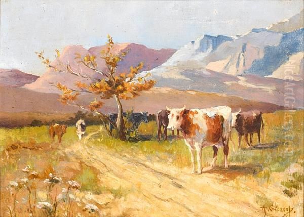 Cape Scene, Cows Grazing - view 1
