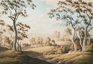 Nile Valley Landscape With by John Glover Jnr.
