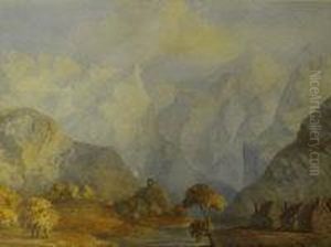 Winter Alpine Landscape by William Glover