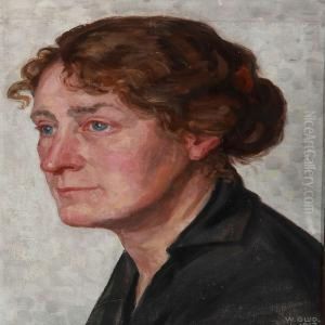 Portrait Of The Artist's Wife, Karen Charlotte Rosine Glud