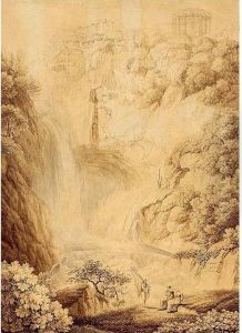 La Grotte De Netune A Tivoli by Wilhelm Friedrich Gmelin