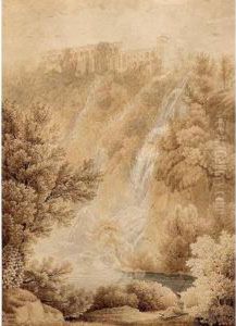 Villa Di Mecenate A Tivoli by Wilhelm Friedrich Gmelin