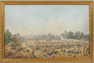 Le Combat Du Pont De Neuilly by Gaspard Gobaut