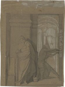 Szene In Einem Palast by Angilbert Wunibald Gobel