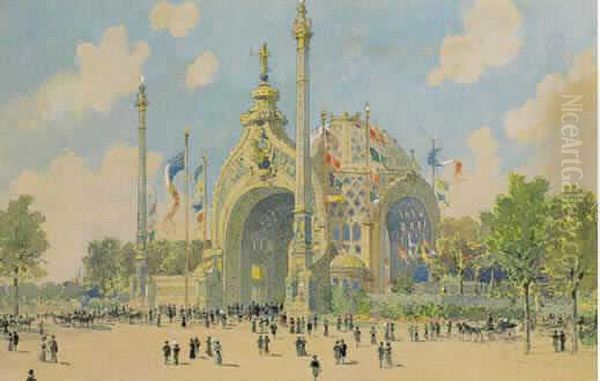 "les Pavillons De L'algerie A L'exposition Universelle De 1900" - view 1