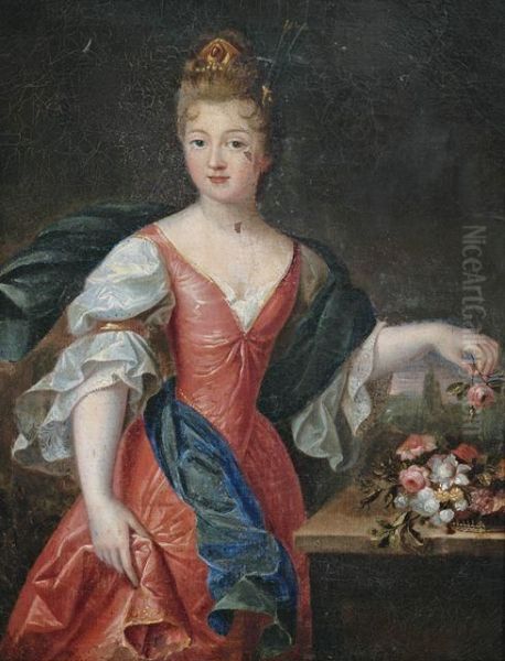 Bildnis Der Comtesse D'argenson Als Flora - view 1