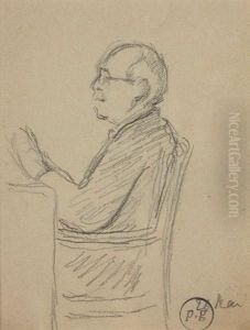 Portrait D'homme De Profil by Paule Gobillard