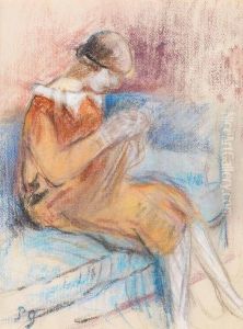 Femme A La Couture by Paule Gobillard