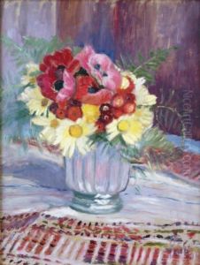 Vase D'anemones by Paule Gobillard