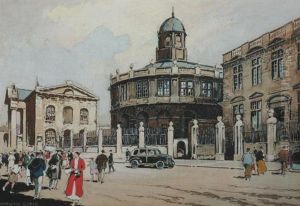 View Of The Sheldonian Theatre, Oxford, England by Warwick Goble