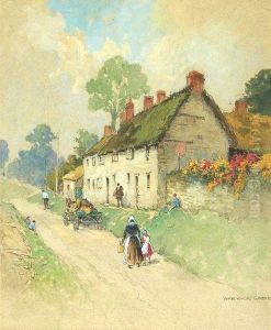 "cottages At Sulgrave" by Warwick Goble