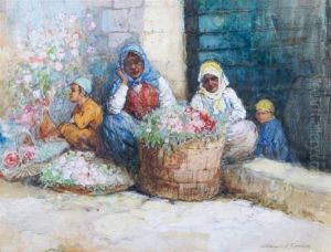 Flower Vendors by Warwick Goble