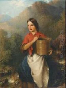 An Irish Girl / The Forrester's Daughter, Killarney by Samuel Berry Godbold