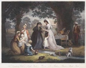 The Dipping Well In Hyde Park; The Drinking Well In Hyde Park by James Godby