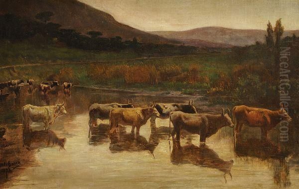 Les Vaches A L'abreuvoir - view 1