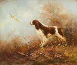 Chien A L'arret. by Alfred Godchaux