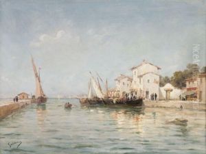 Barques De Pecheurs A Quai En Provence