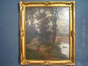 Paysan Breton Marchant A L'aube