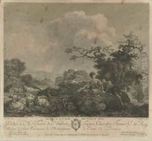 Stiche Nach Fragonard, Casanova Und Lantara by Francois Godefroy