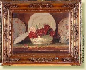 Nature Morte Aux Fleurs by Ernst Jean Joseph Godfrinon