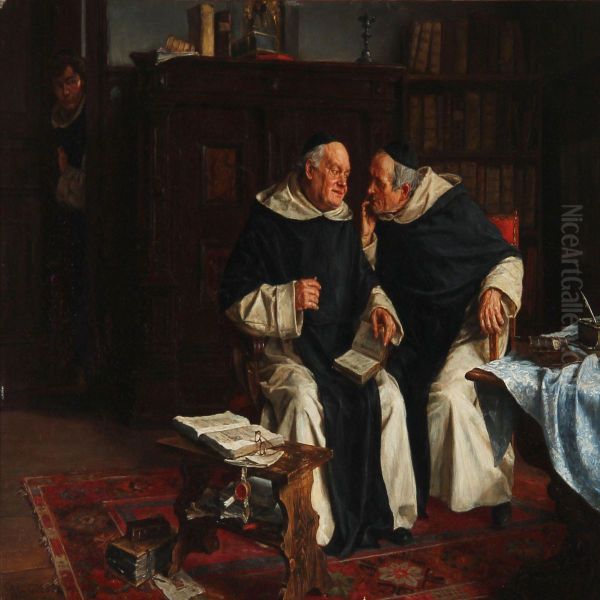 Two Monks In Conversation - view 1
