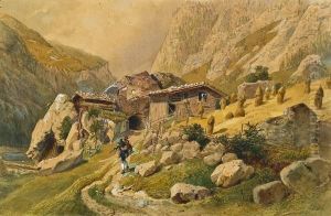 Jager Auf Der Alm by Carl Goebel