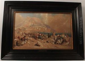 A View Of Gibraltar by Carl Goebel