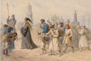 Pilgrimage To The Kiev-pecherskaya Lavra by Karl Goebel