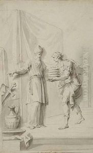 David Receiving The Five Holy Breads And The Sword Of Goliath Fromthe High Priest