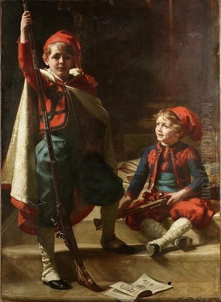 'zouaves'- Portrait Of Francis And Philip Mond, Sons Of Emile Mond, Esq. - view 1