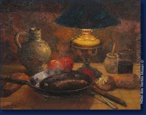 Sous La Lampe by Aristide Goffinon