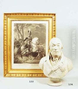 Attribue A Edme Etienne Francois Gois (1765-1836) : Buste De Louis-henri-joseph De Bourbon, Prince De Conde (1756-1830).