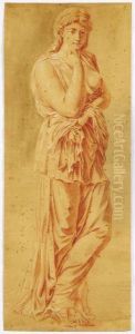 Femme Vetue A L'antique by Etienne Pierre Adrien Gois