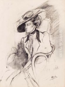 Ritratto Di Dama by Emilio Gola
