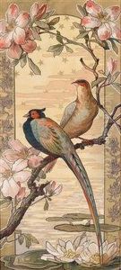"oiseaux Et Fleurs Stylisees" by Mary Golay