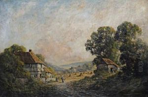 A Farmstead On The Isle Of Wight by G. Harold Goldthwait