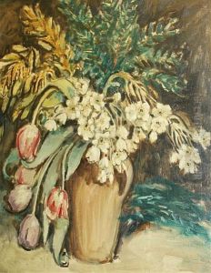 Still Life With Tulips by Anne Wilson Goldthwaite