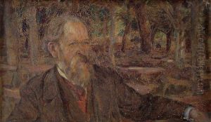 "alter Mann In Nills Tiergarten". 1st Half 20th Cent