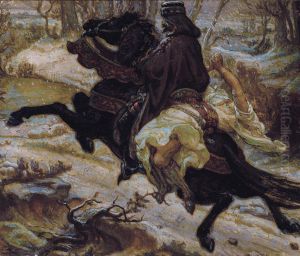 Slavic Count And Female Captive by Alexander Yakovlev. Golovin