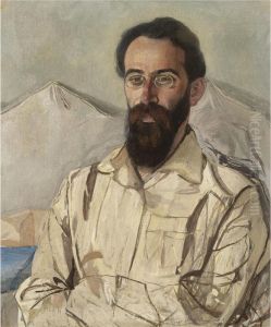 Portrait Of Fridrikh Eduardovich Krimmer by Alexander Yakovlev. Golovin