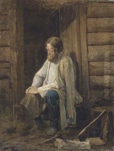 A Woodcutter by Vasilii Andreevich Golynskii