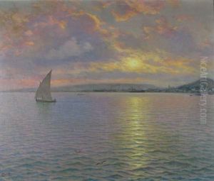 "marina Con Velero" by Guillermo Gomez Gil