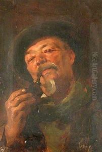 Anciano Con Pipa by Simon Gomez Polo