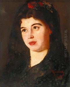 Retrato De Joaquima De Miguel by Simon Gomez Polo