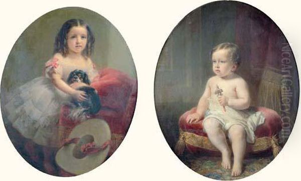 Le Cinquieme Prince Murat Enfant Tenant Son Hochet - view 1